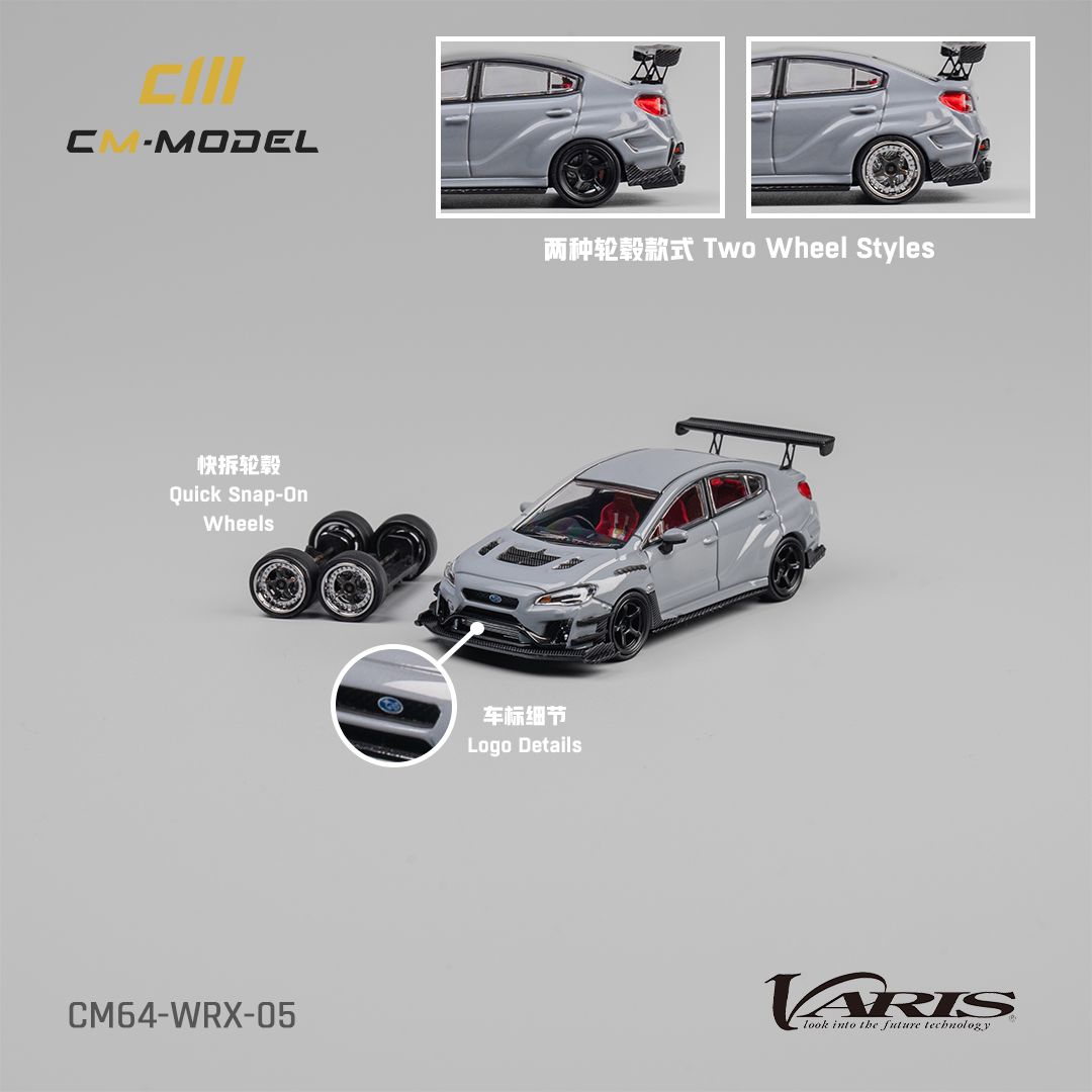 CM MODEL 1/64 Subaru WRX Varis Widebody 2.0 - GRAY_0