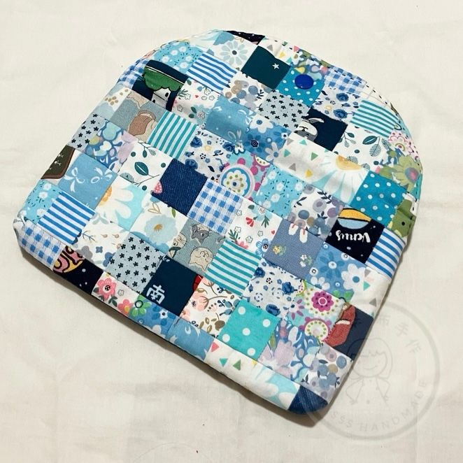 Patchwork 收納袋《藍色》_2
