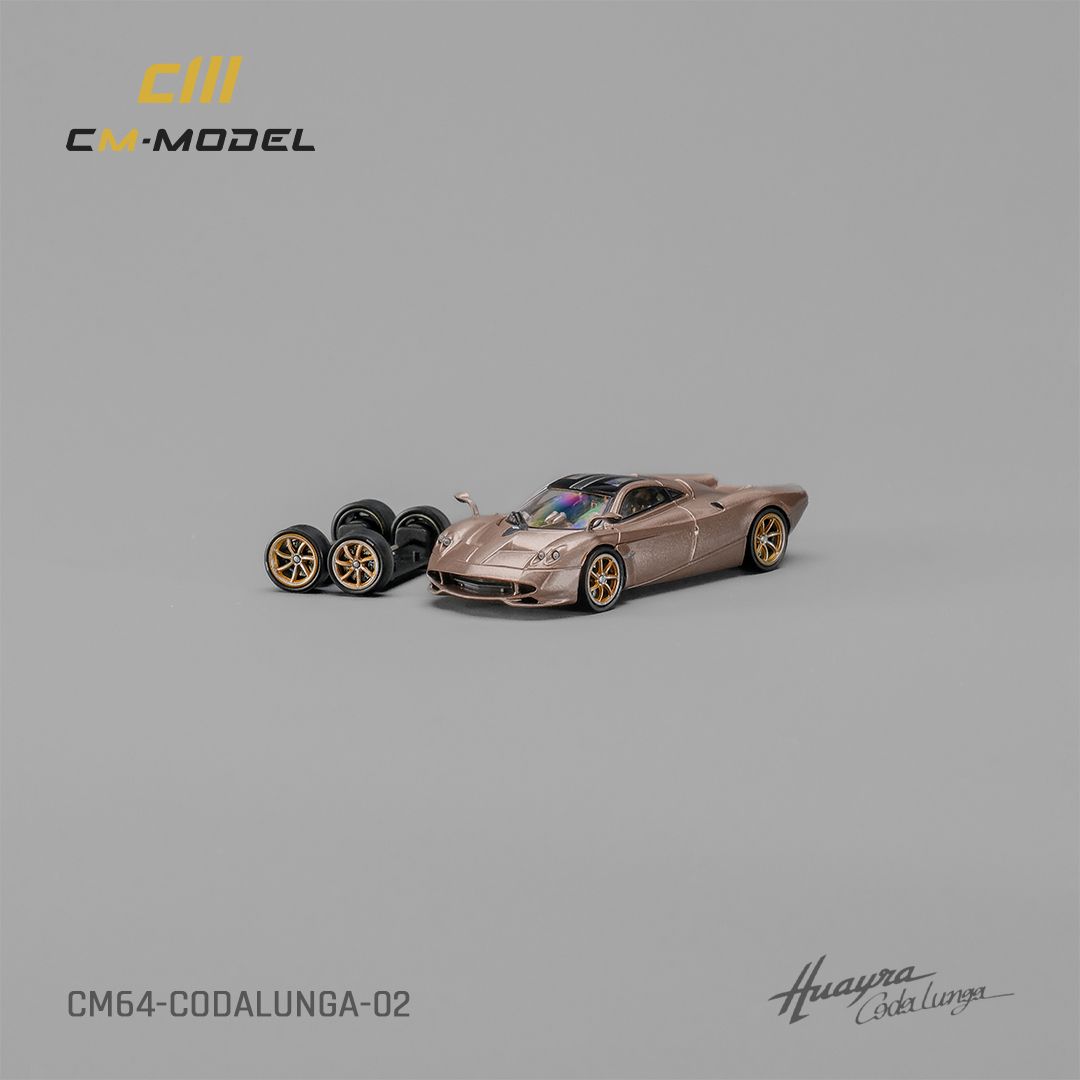 CM MODEL 1/64 PAGANI HUAYRA CODALUNGA - GOLD_2