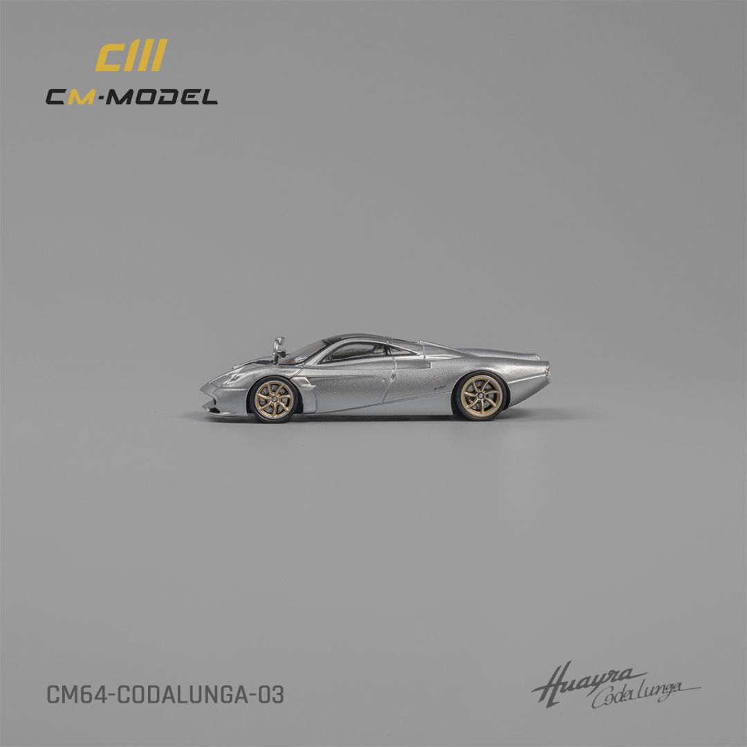 CM MODEL 1/64 PAGANI CODALUNGA - METALLIC SILVER_8
