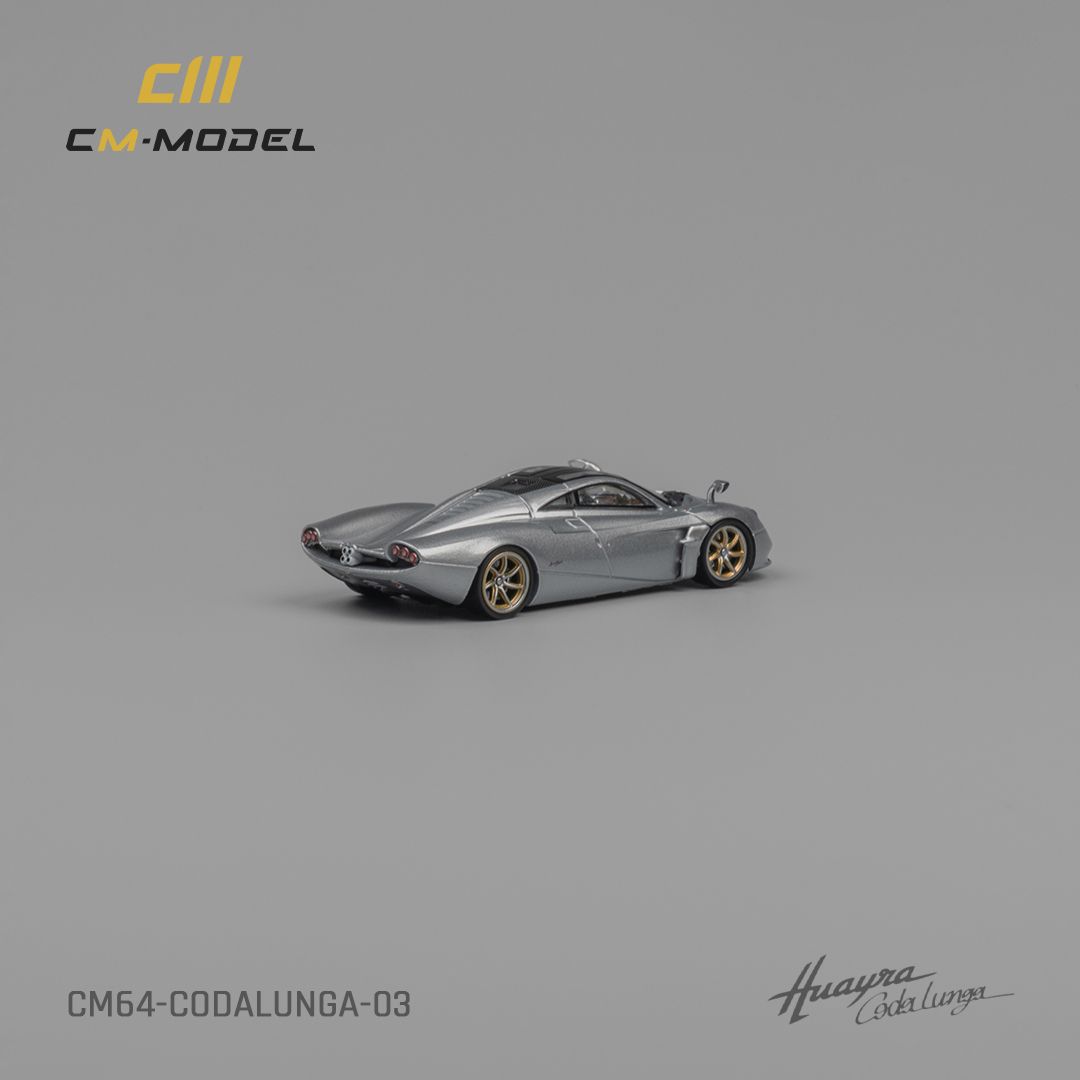 CM MODEL 1/64 PAGANI CODALUNGA - METALLIC SILVER_6