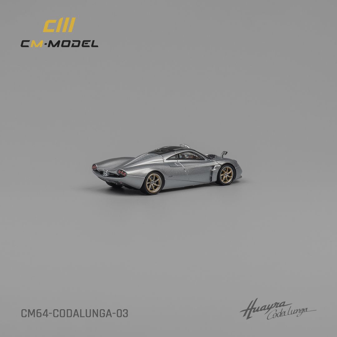 CM MODEL 1/64 PAGANI CODALUNGA - METALLIC SILVER_4