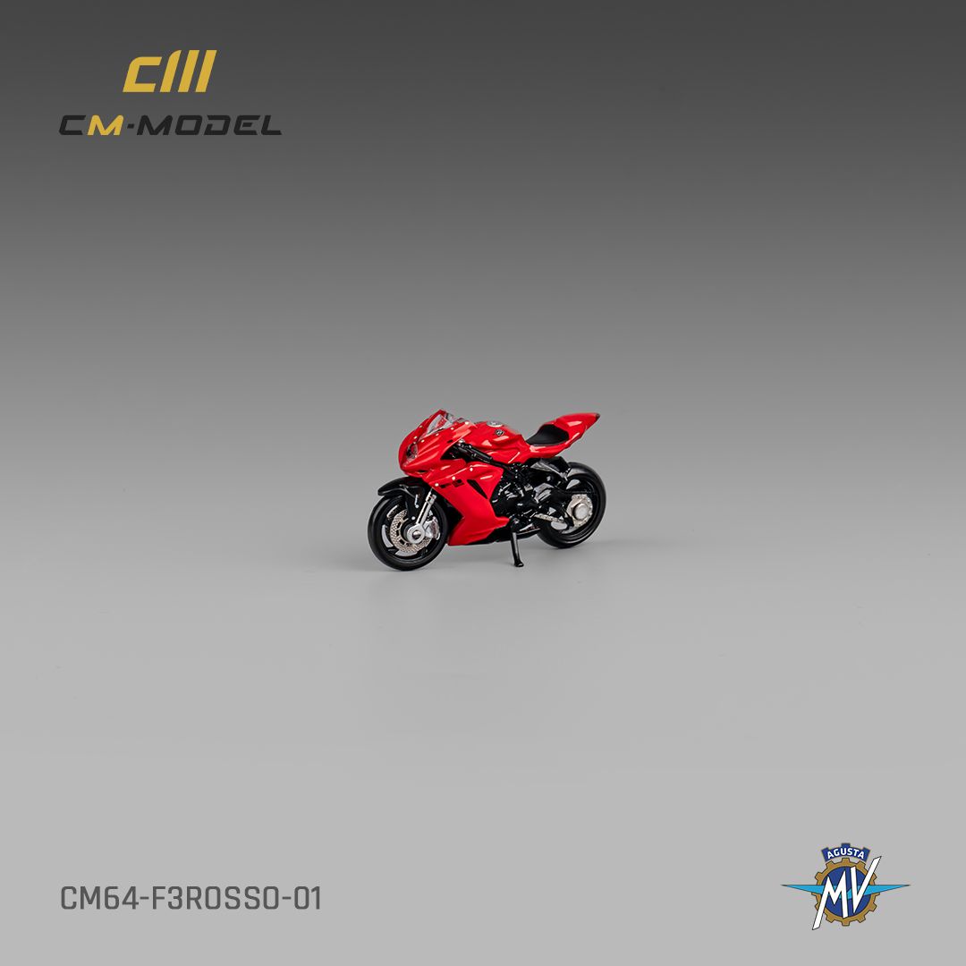 CM MODEL 1/64 MV AGUSTA F3ROSSO RED WITH SHOWGIRL_2
