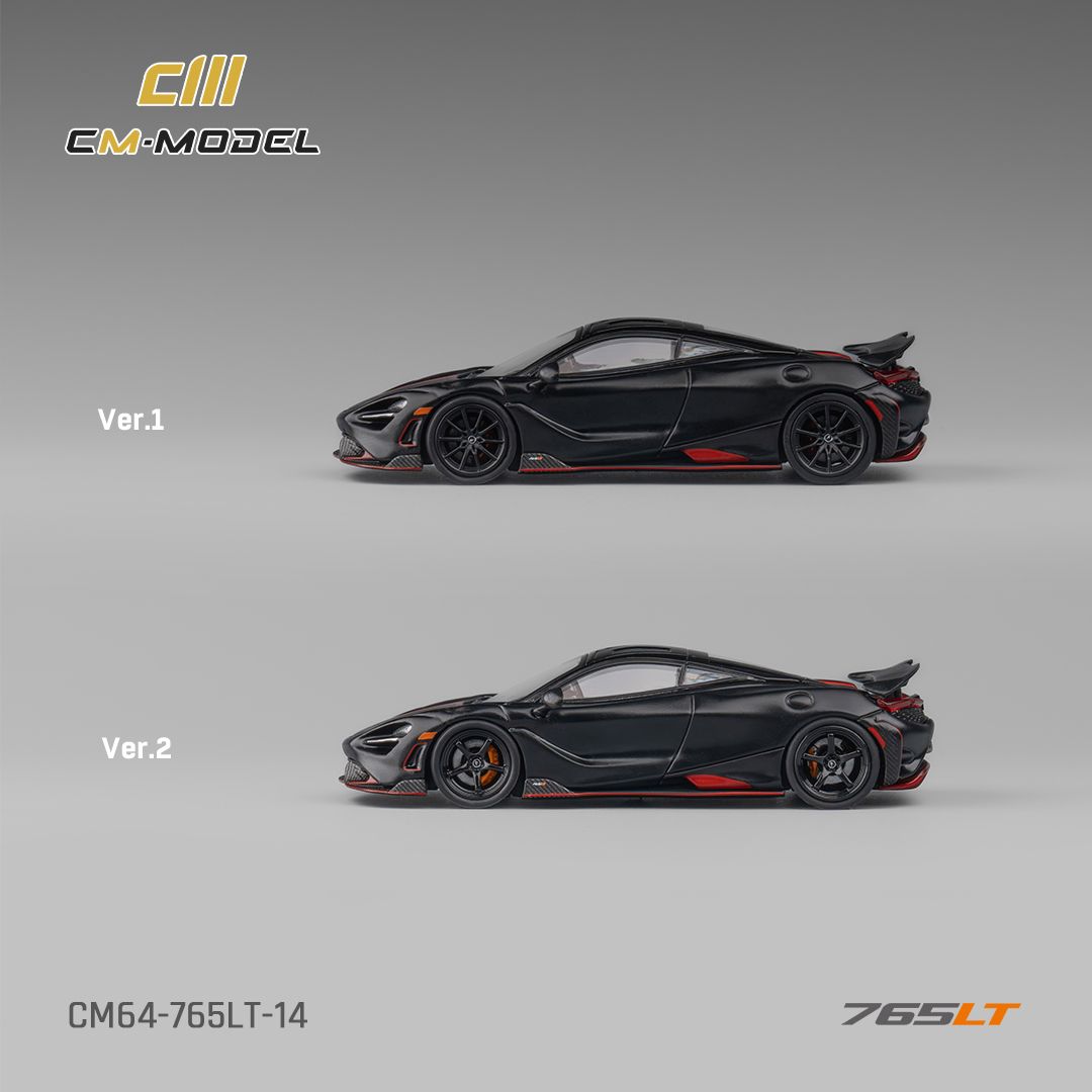 CM MODEL 1/64 MCLAREN 765LT - MATTE BLACK_1