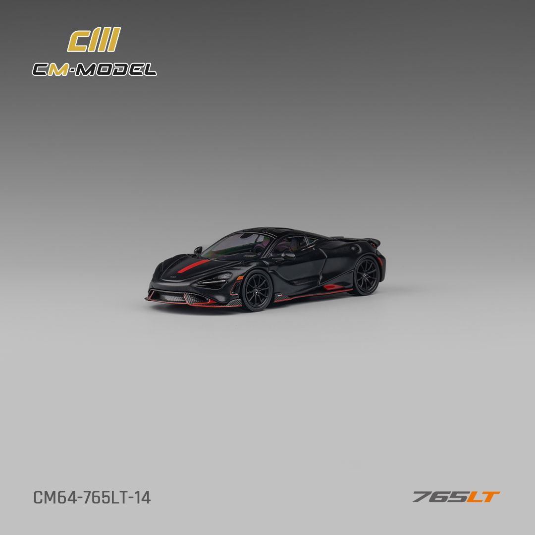 CM MODEL 1/64 MCLAREN 765LT - MATTE BLACK_3