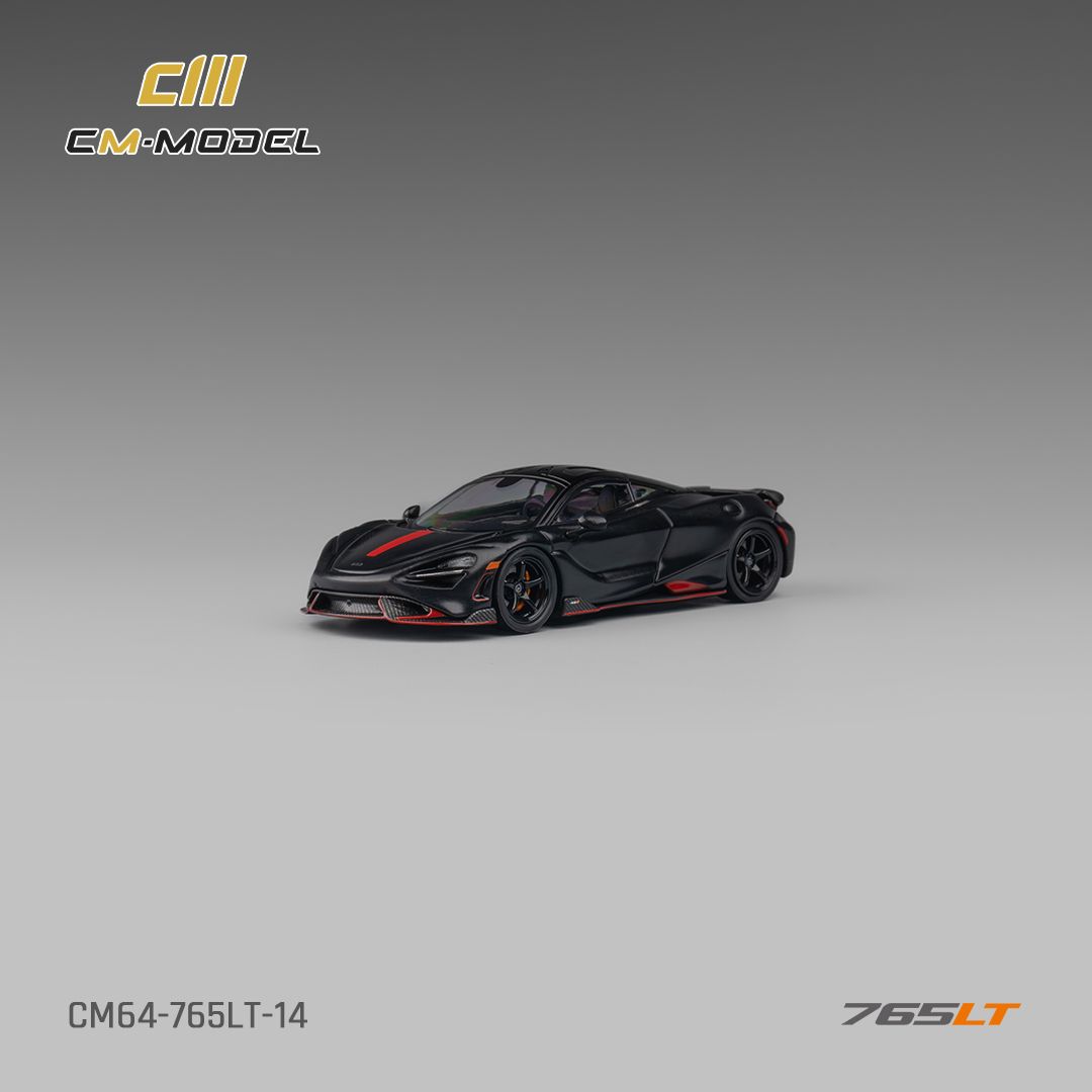 CM MODEL 1/64 MCLAREN 765LT - MATTE BLACK_5