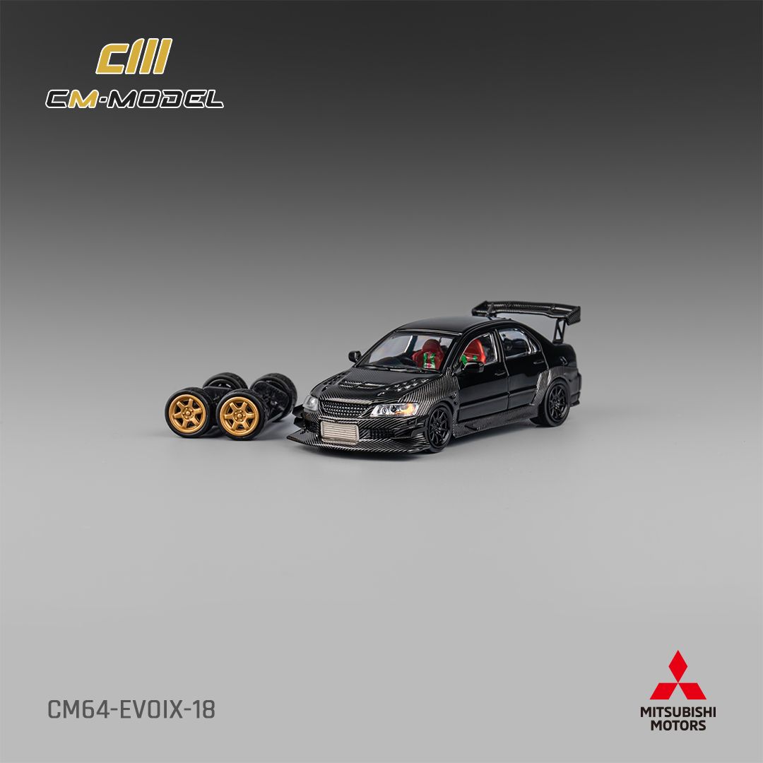 CM MODEL 1/64 MITSUBISHI LANCER EVO 9 - CARBON_2