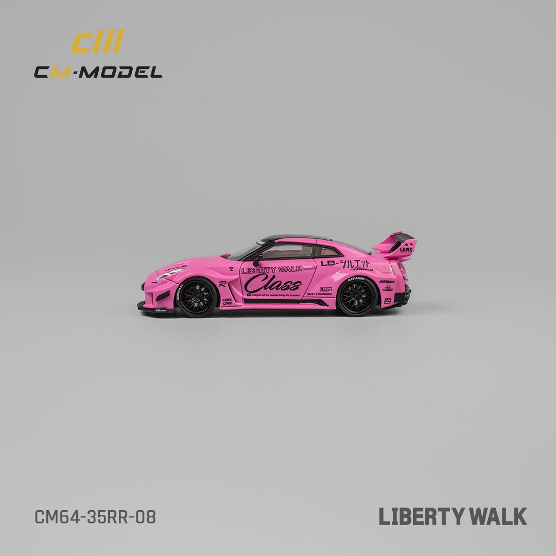 CM MODEL 1/64 NISSAN LBWK GT35RR - PINK_7