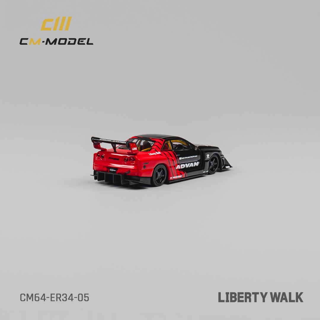 CM MODEL 1/64 NISSAN LBWK ER34 - ADVAN_6
