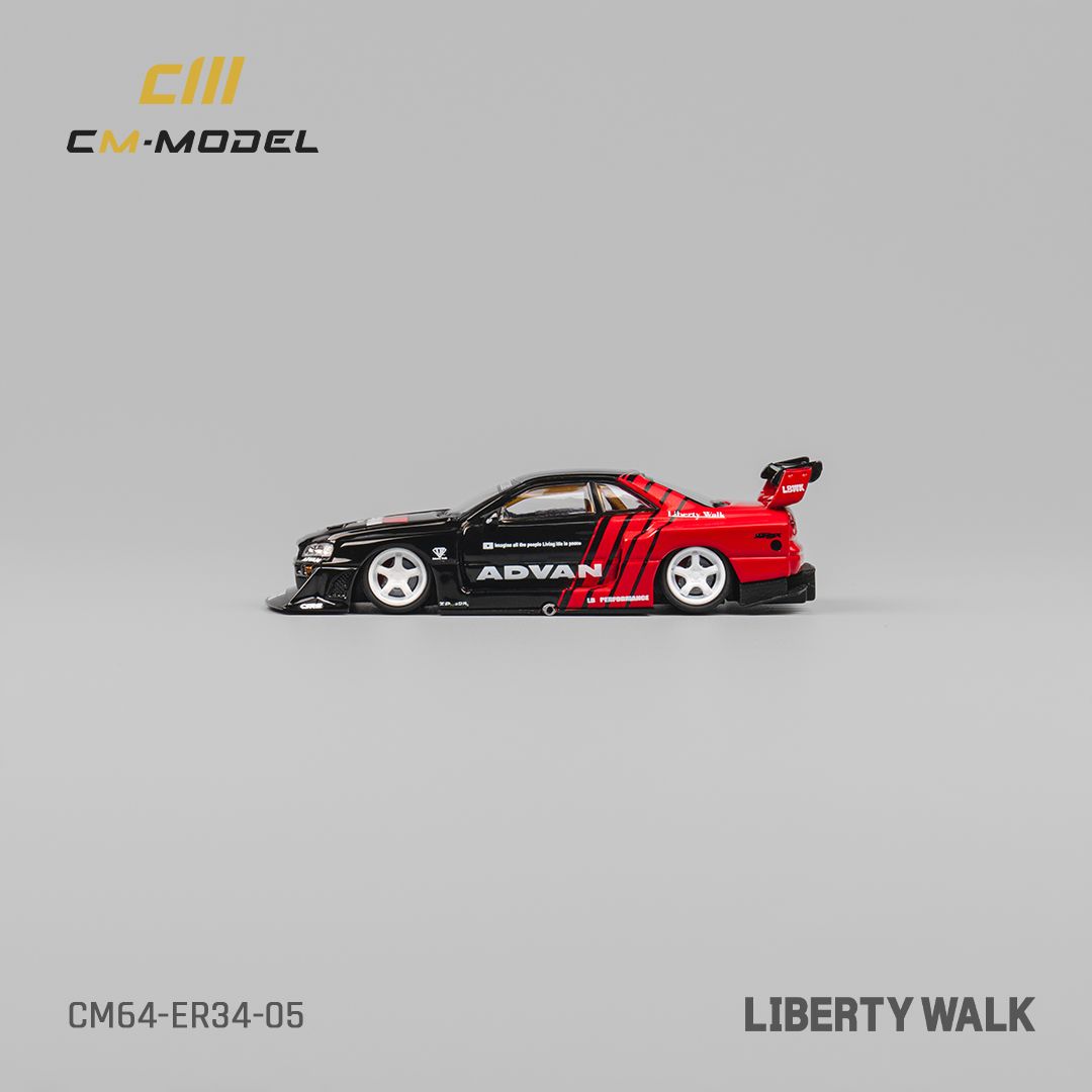 CM MODEL 1/64 NISSAN LBWK ER34 - ADVAN_8