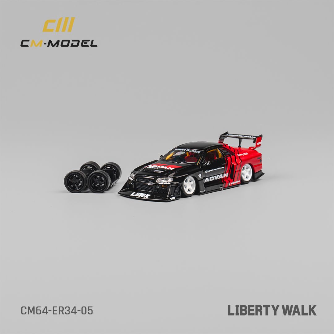 CM MODEL 1/64 NISSAN LBWK ER34 - ADVAN_2