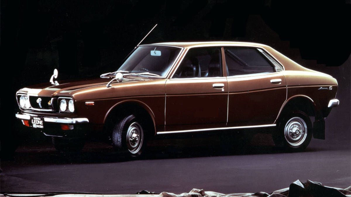 阿拉木图古董车租车 | 1975 斯巴鲁（Subaru）Leone GL/DL 4WD｜5座 • 手动挡 • 汽油版 ｜仅 ¥350/天 #A102  稀有度★★★★☆_0