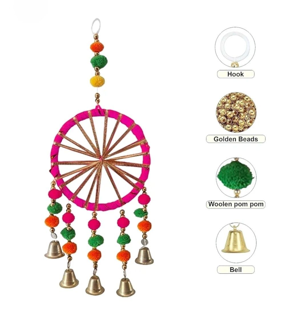Ganpati Decoration Backdrop (Pink and yellow)_2