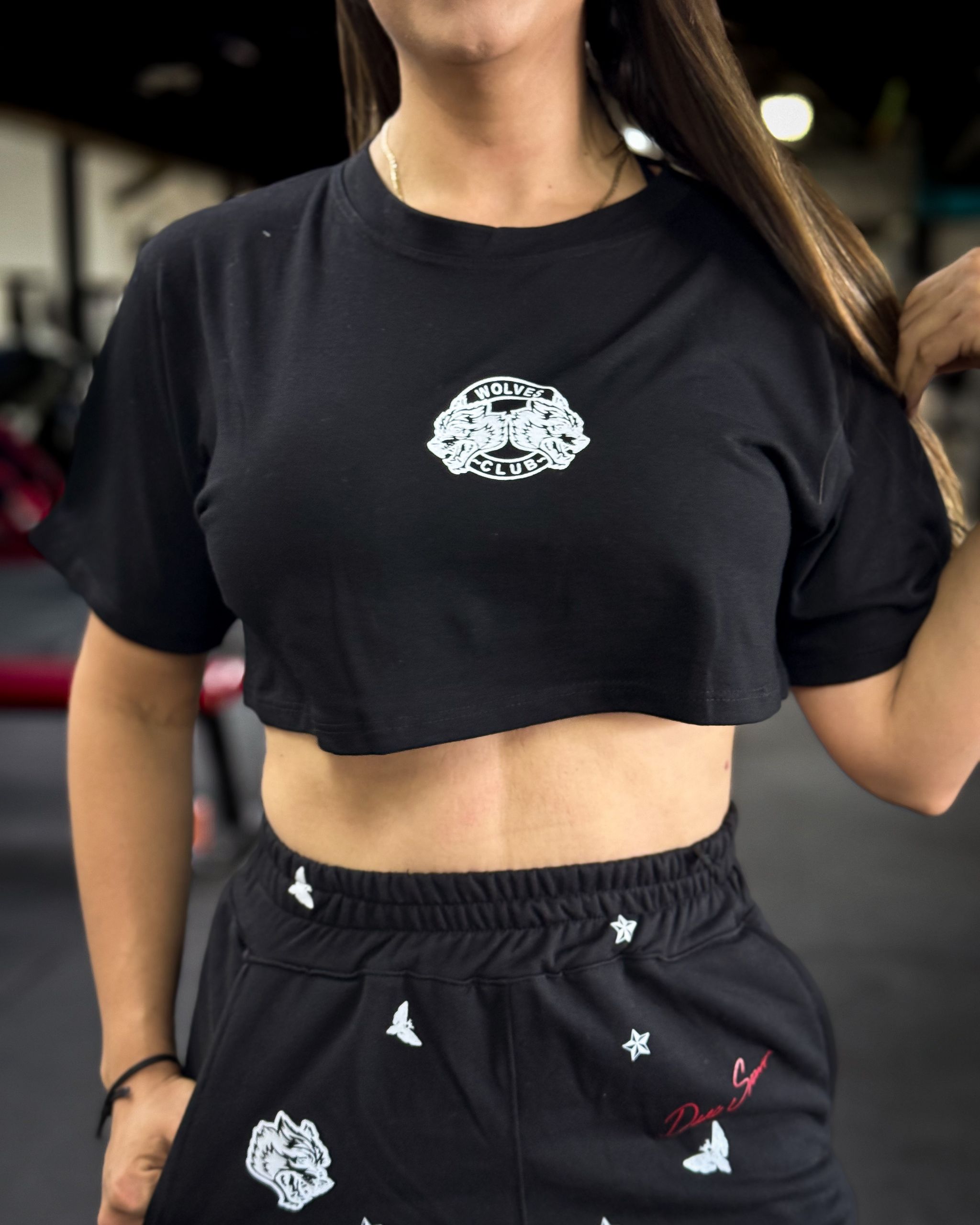 Crop top Darc sport 'Wolves' black_1