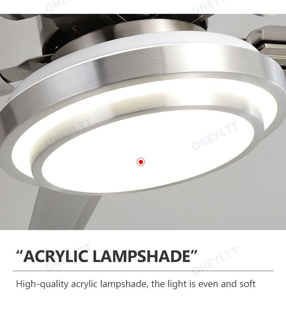 Kipas Angin Ceiling Plafon Gantung Sejuk Merata Serasa AC Dengan Lampu Tiga Warna Remote Control Stainless Premium Modern Garansi 1 Tahun_11