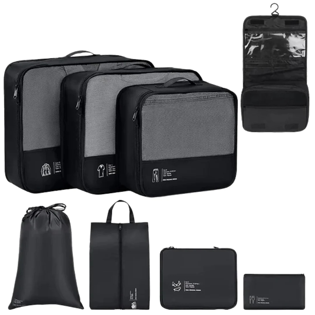 GARZINI Packing Cubes - Black_0