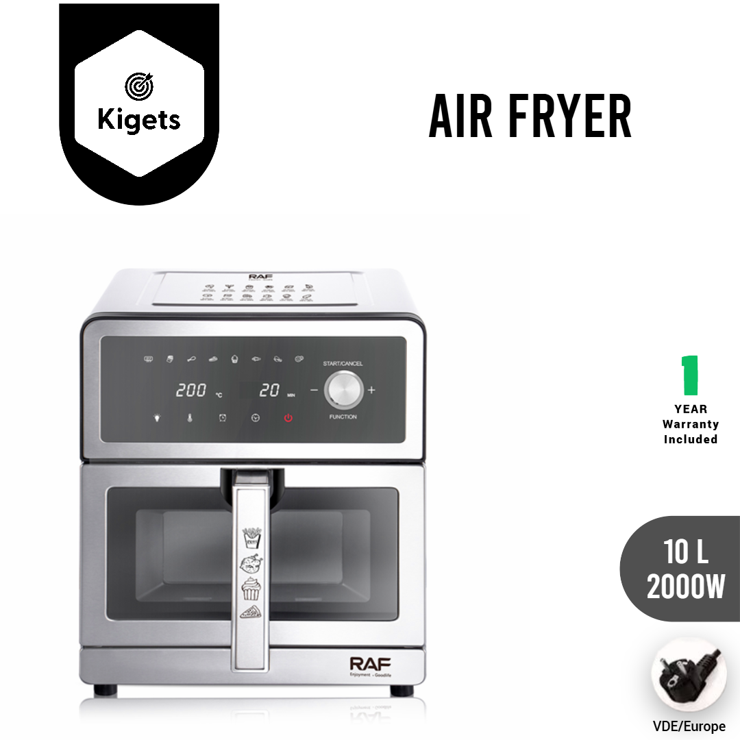 10L Digital Full Metal Air Fryer with Visible Window _2