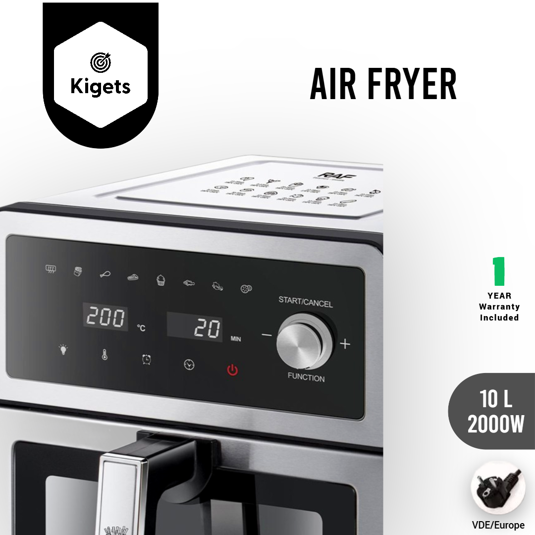 10L Digital Full Metal Air Fryer with Visible Window _8
