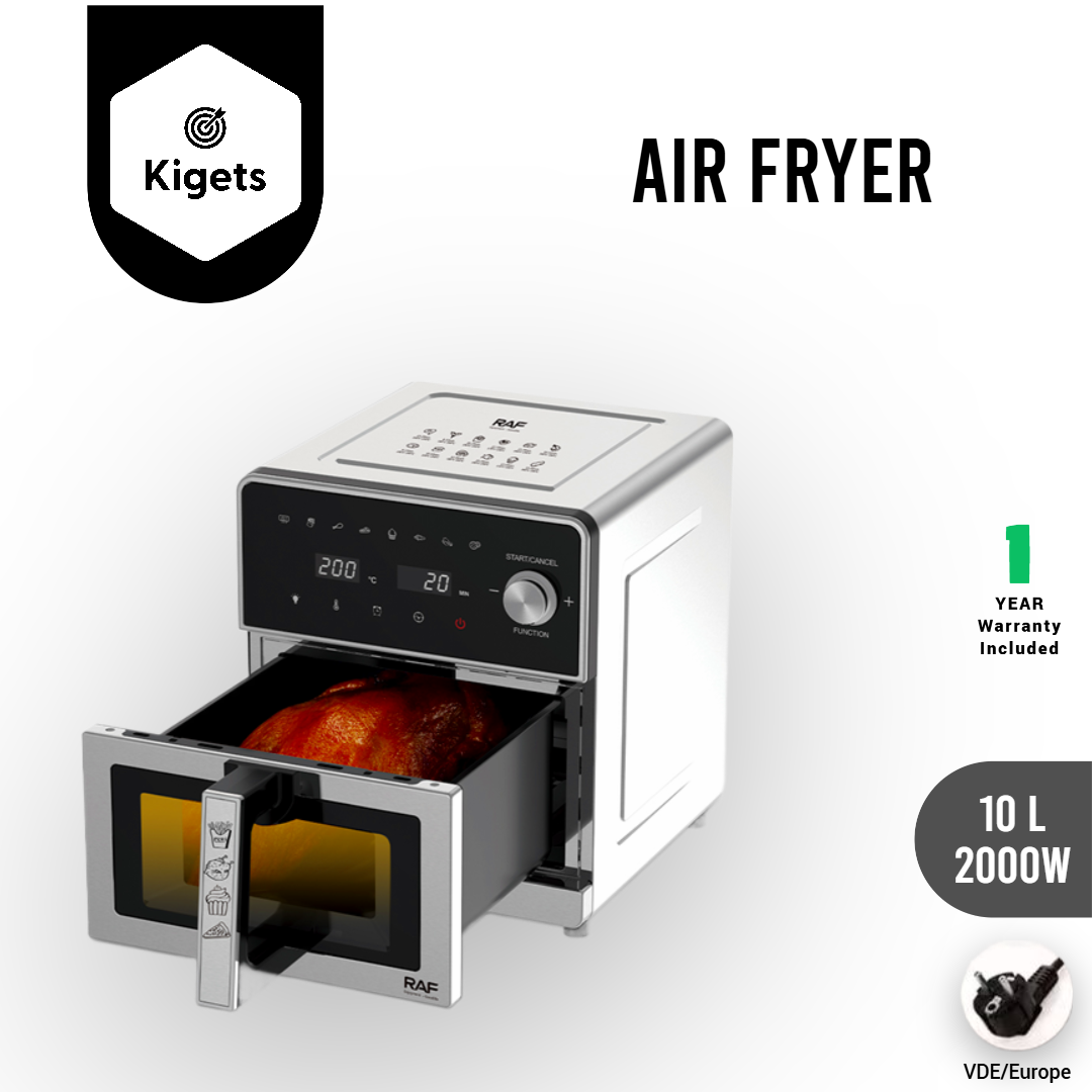 10L Digital Full Metal Air Fryer with Visible Window _1