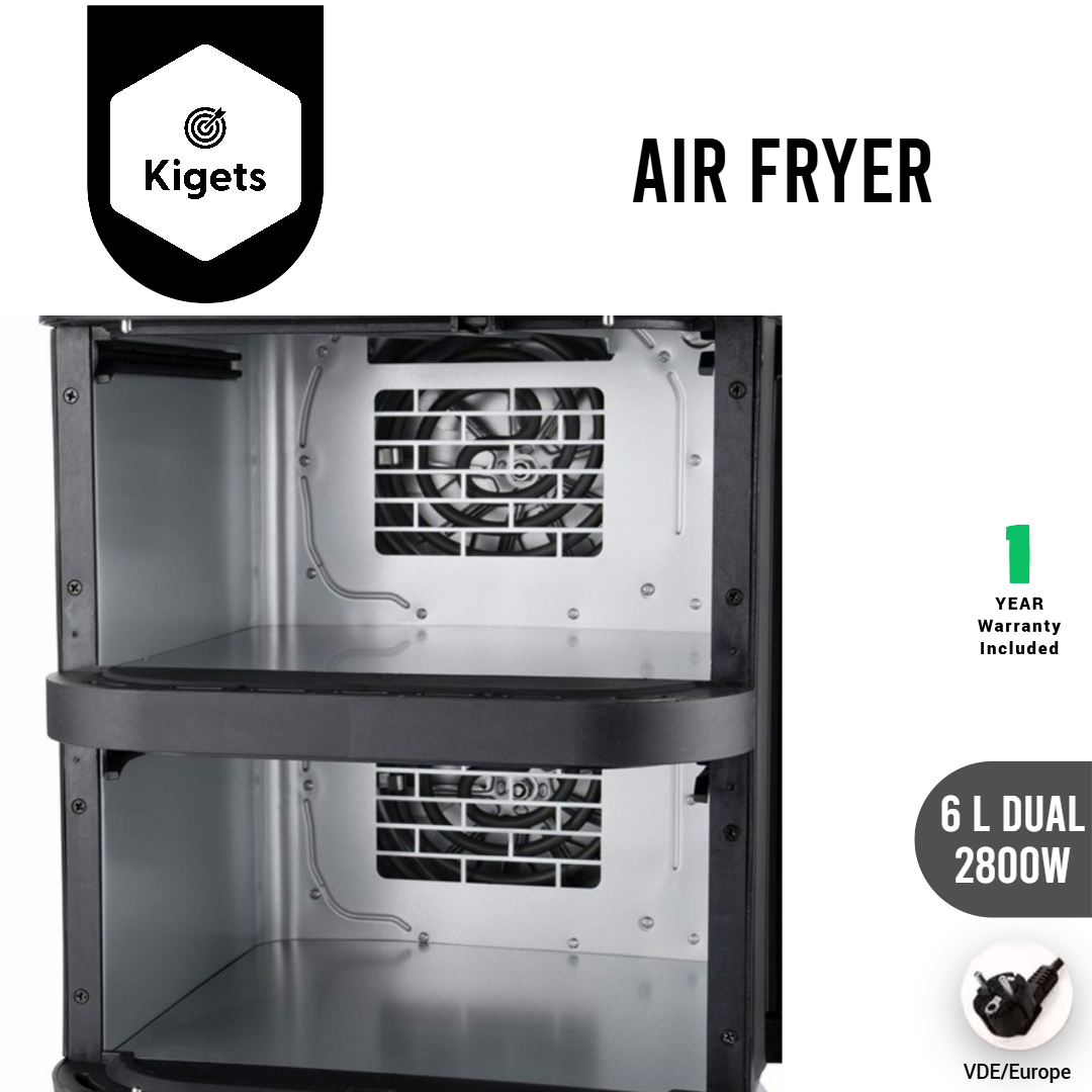 6L Dual Digital Air Fryer _6