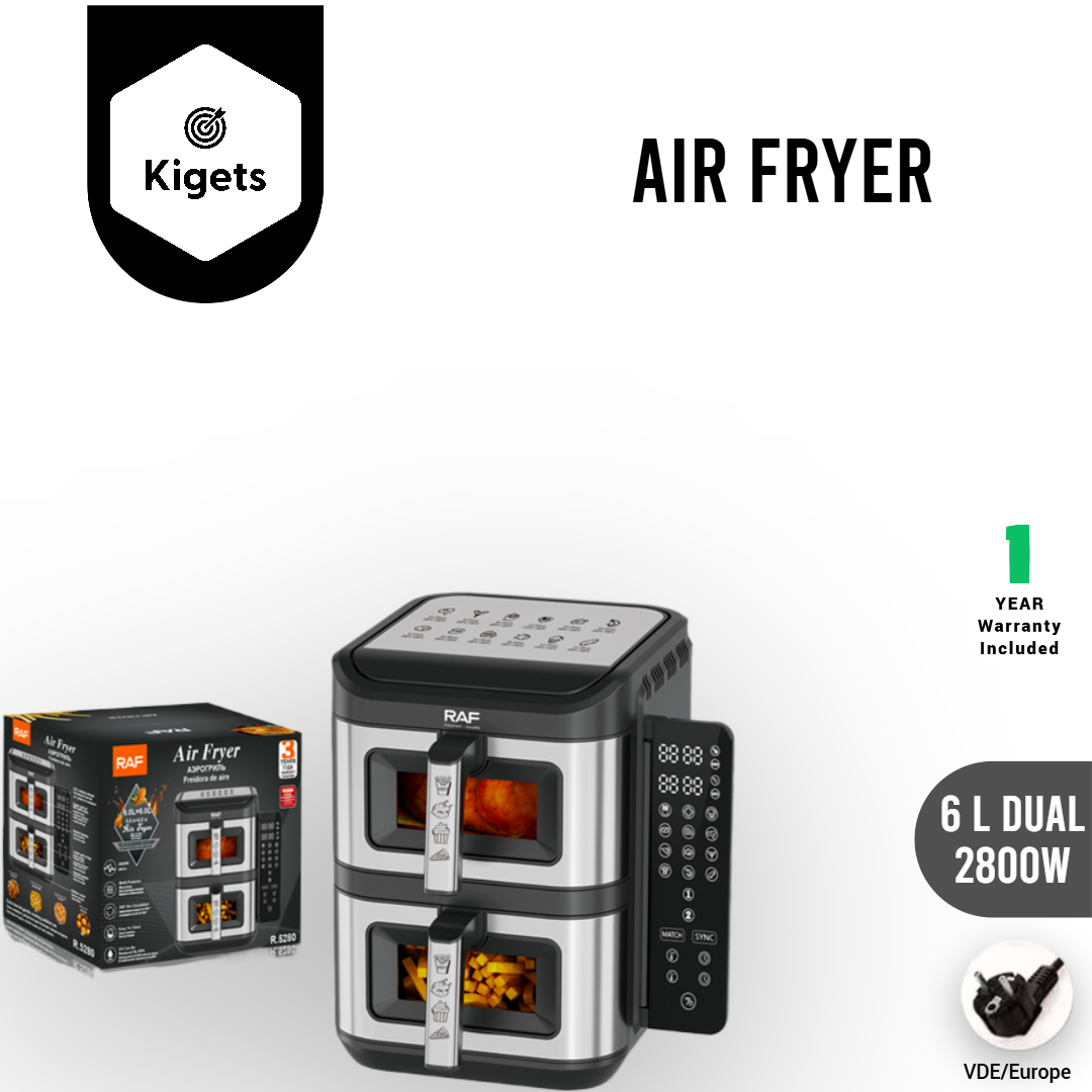 6L Dual Digital Air Fryer _15