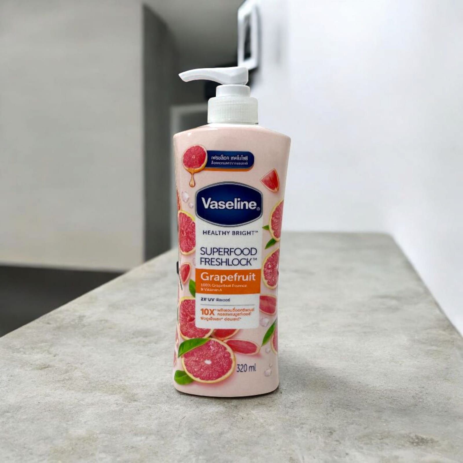 Vaseline Superfood Fresh Look Body Lotion-Grapefruit فازلين لوشن مرطب سوبر فود للجسم كريب فروت_0