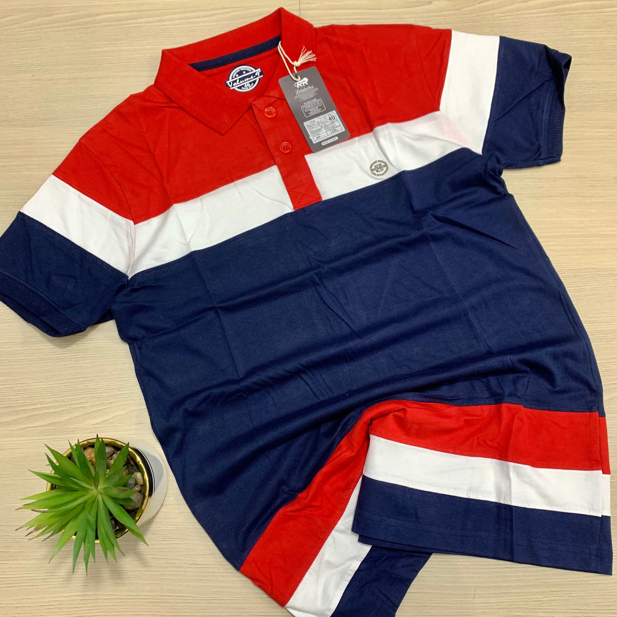 VOLUME-9 STRIPPED POLO- 10_0