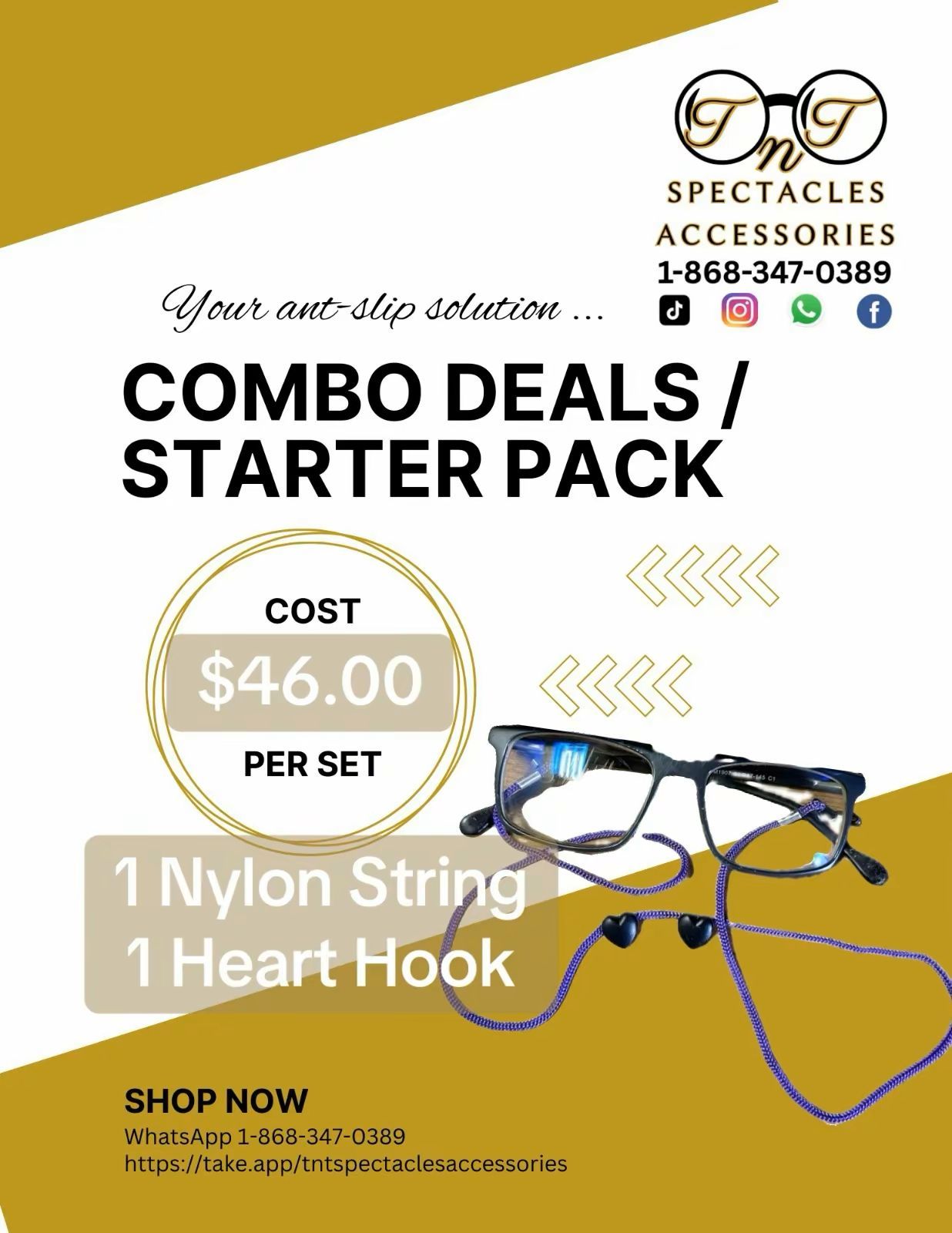 1 Nylon String + 1 Pair Heart Hook_1
