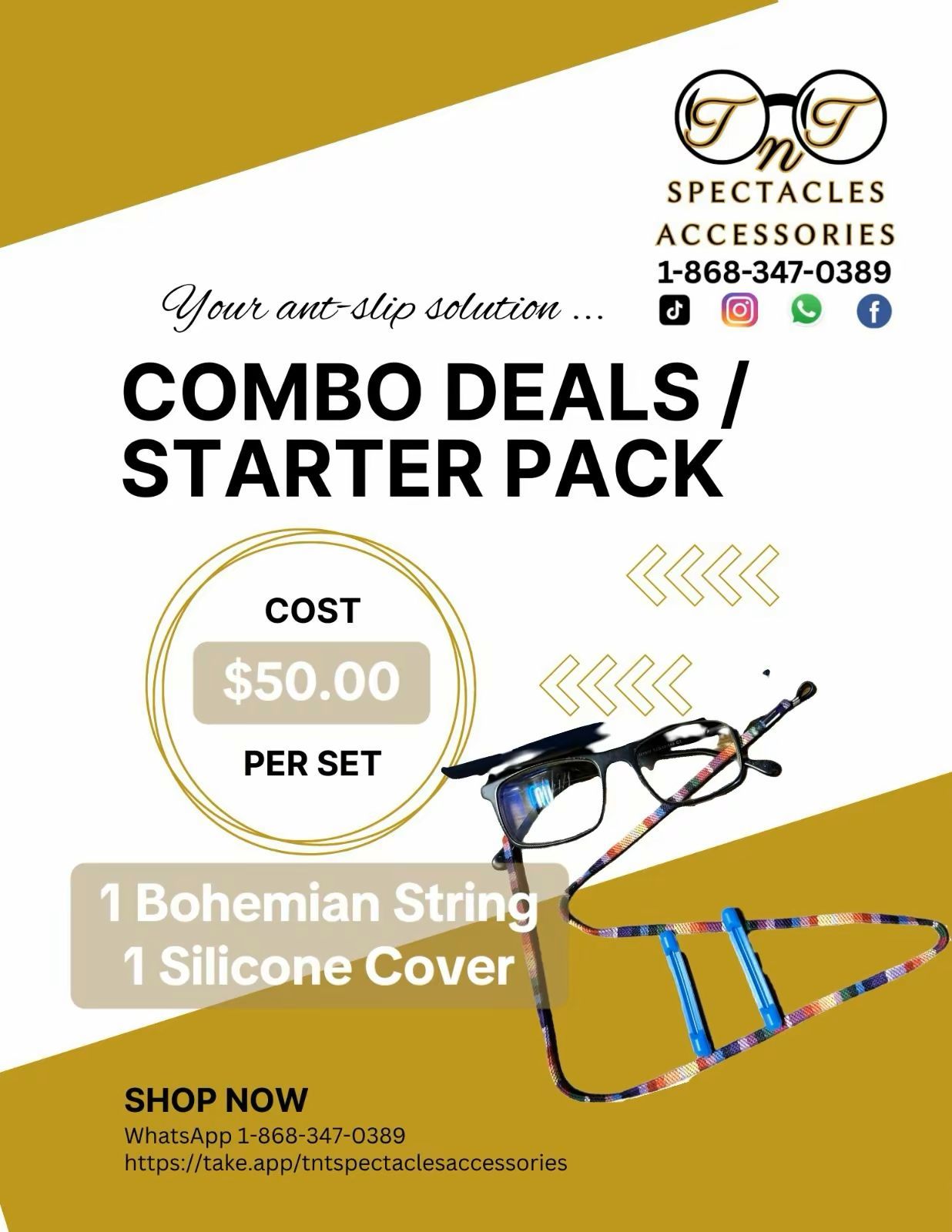 1 Bohemian String + 1 Pair Silicone Cover_1