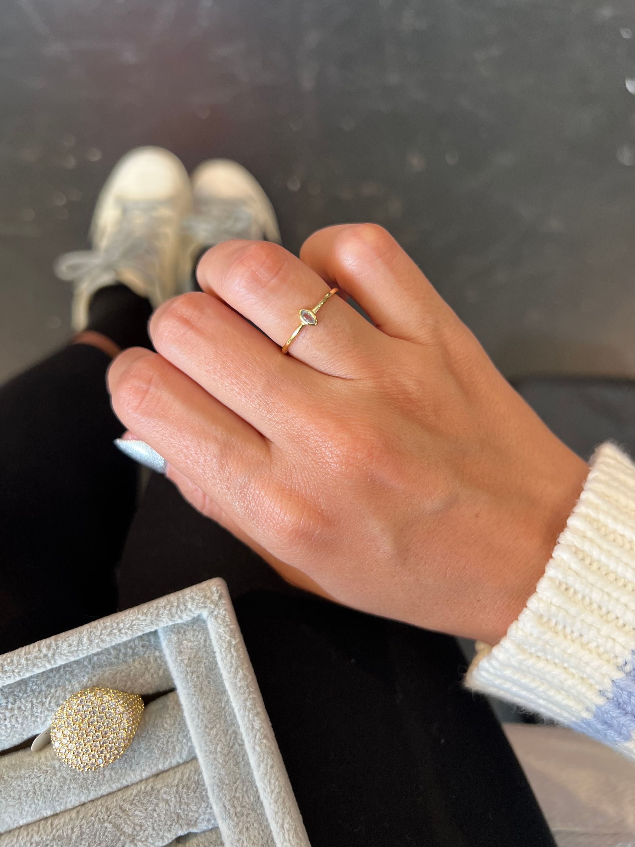 Crystal oval ring _1