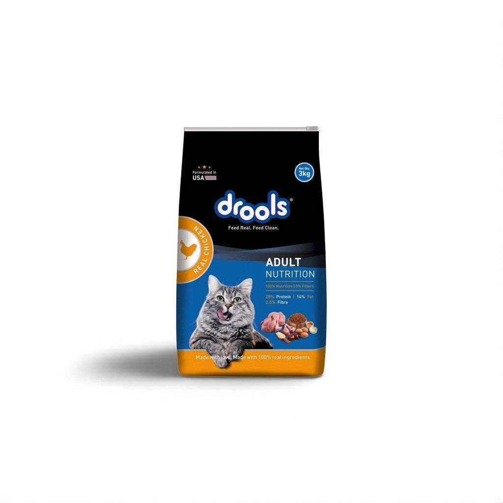 Drools Cat Dry Food Real Chicken 3kg_0