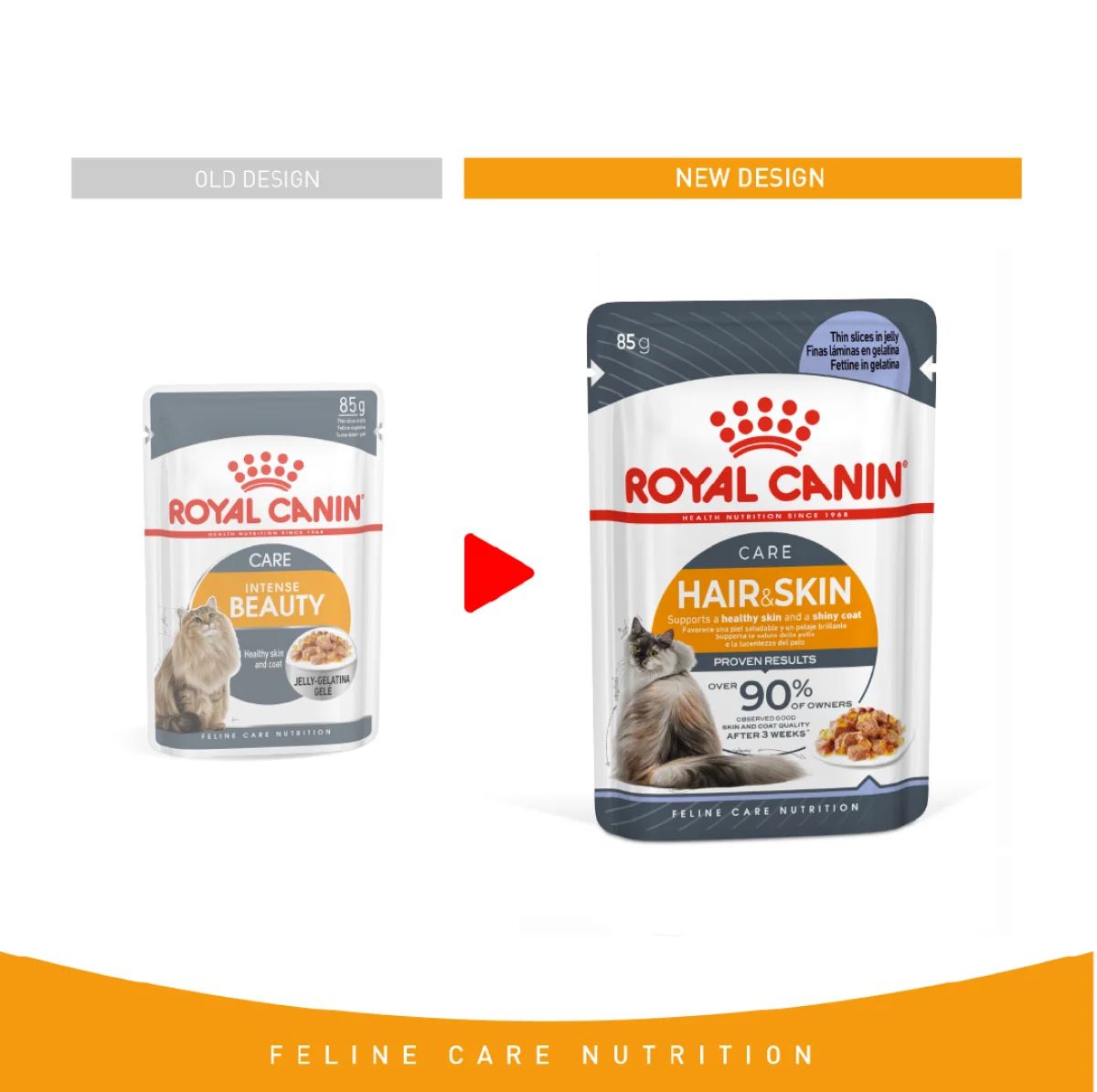 Feline Care Nutrition Hair &#038; Skin Jelly (Wet Food &#8211; Pouches) 85g_3
