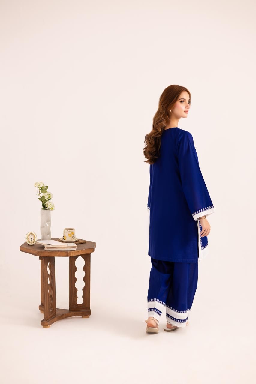 2PC Embroidered Dress - 1138_4