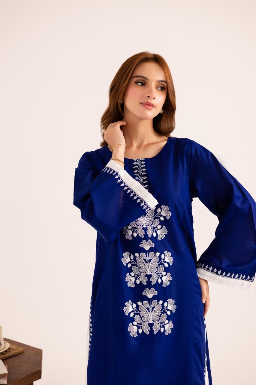 2PC Embroidered Dress - 1138_0