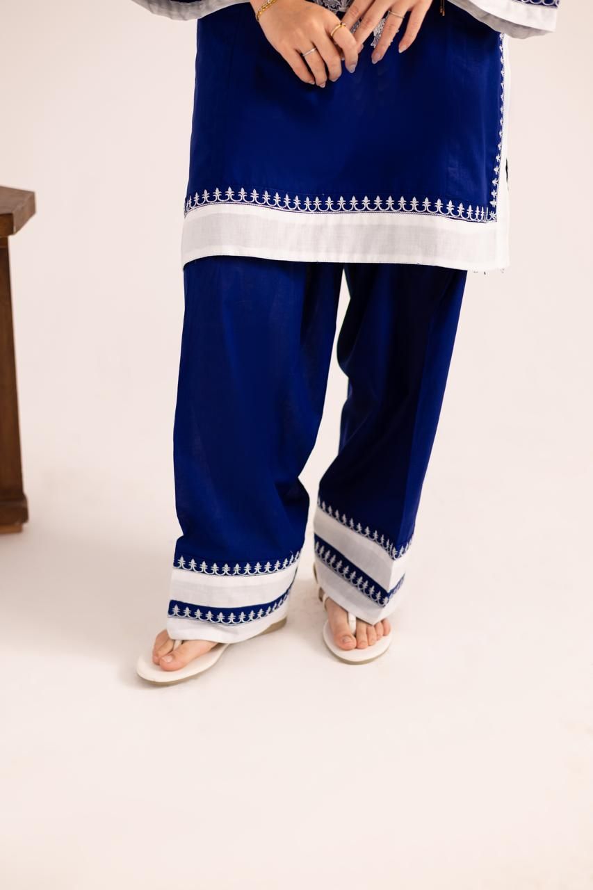 2PC Embroidered Dress - 1138_2