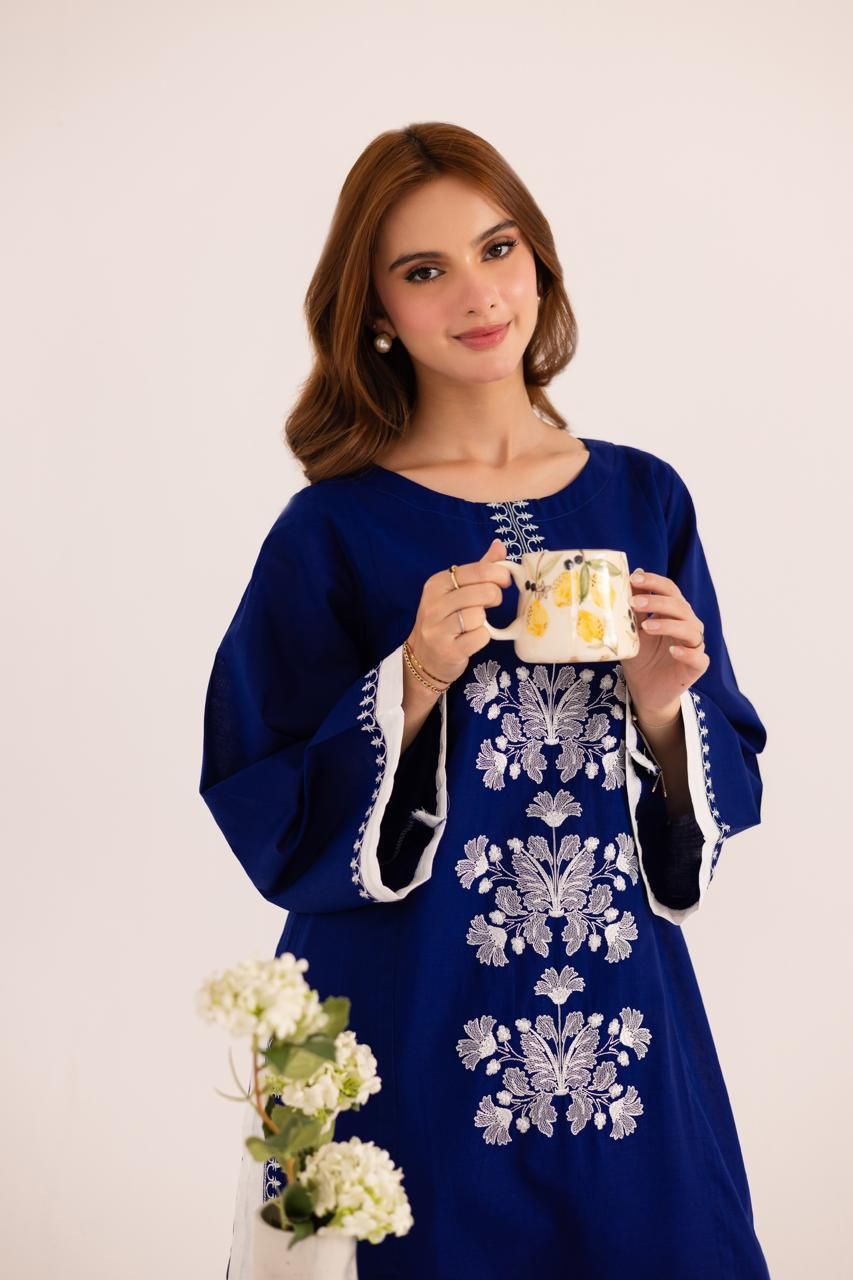 2PC Embroidered Dress - 1138_3