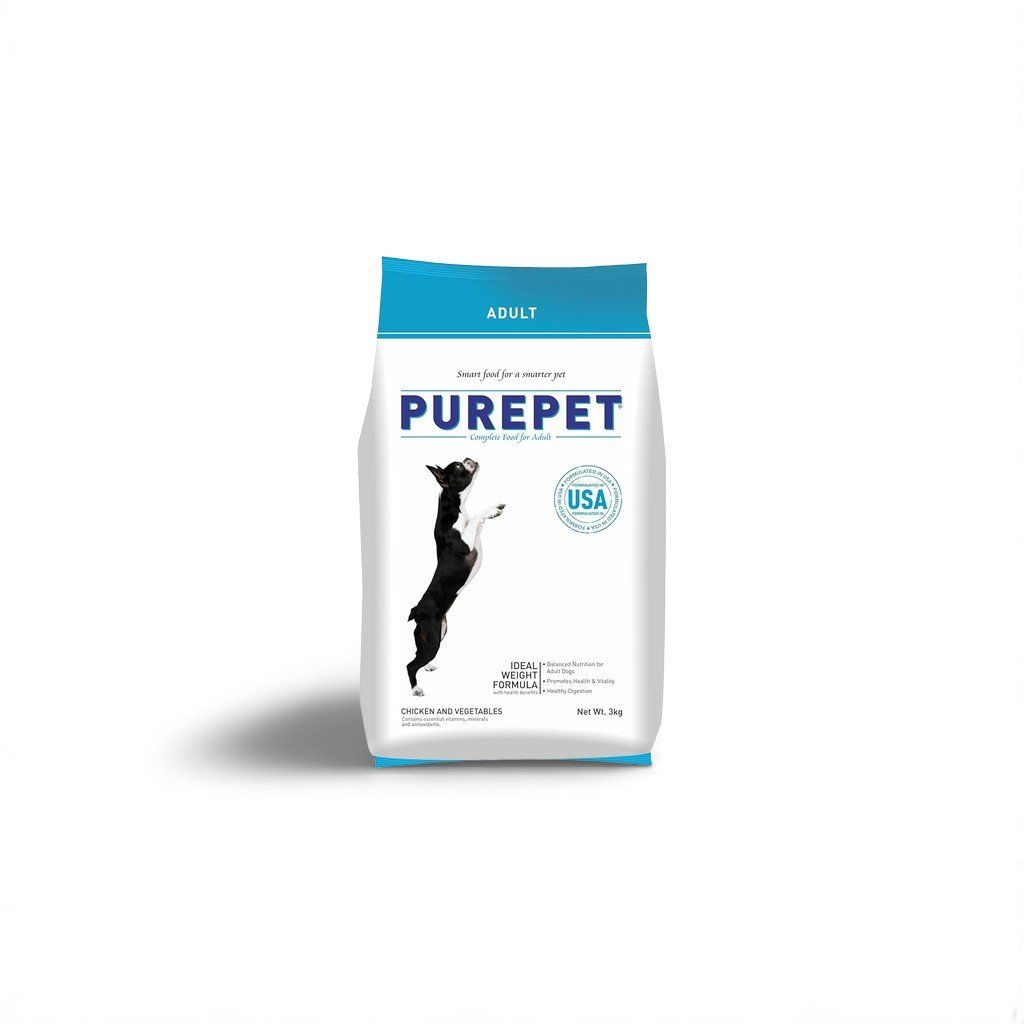 Purepet Dog Adult Dry Food  Chicken &#038; Vegetables 3kg_0