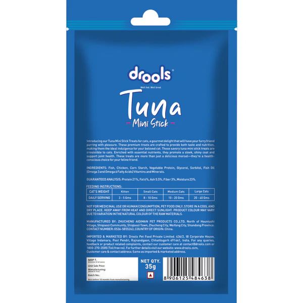 Drools Tuna Mini Sticks Cat Treats 35g_1