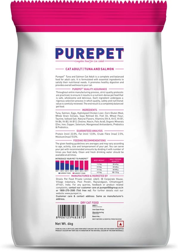 Purepet Cat Adult Dry Food  Tuna &#038; Salmon 3kg_1