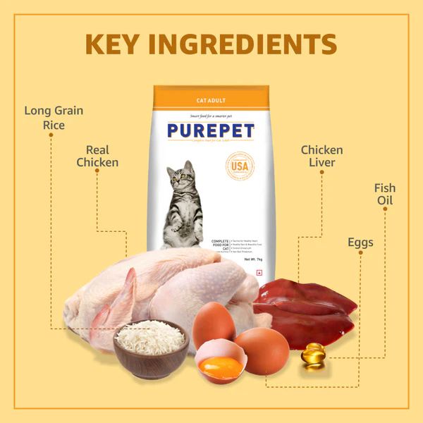 Purepet Cat Adult Dry Food Real Chicken 7kg_1