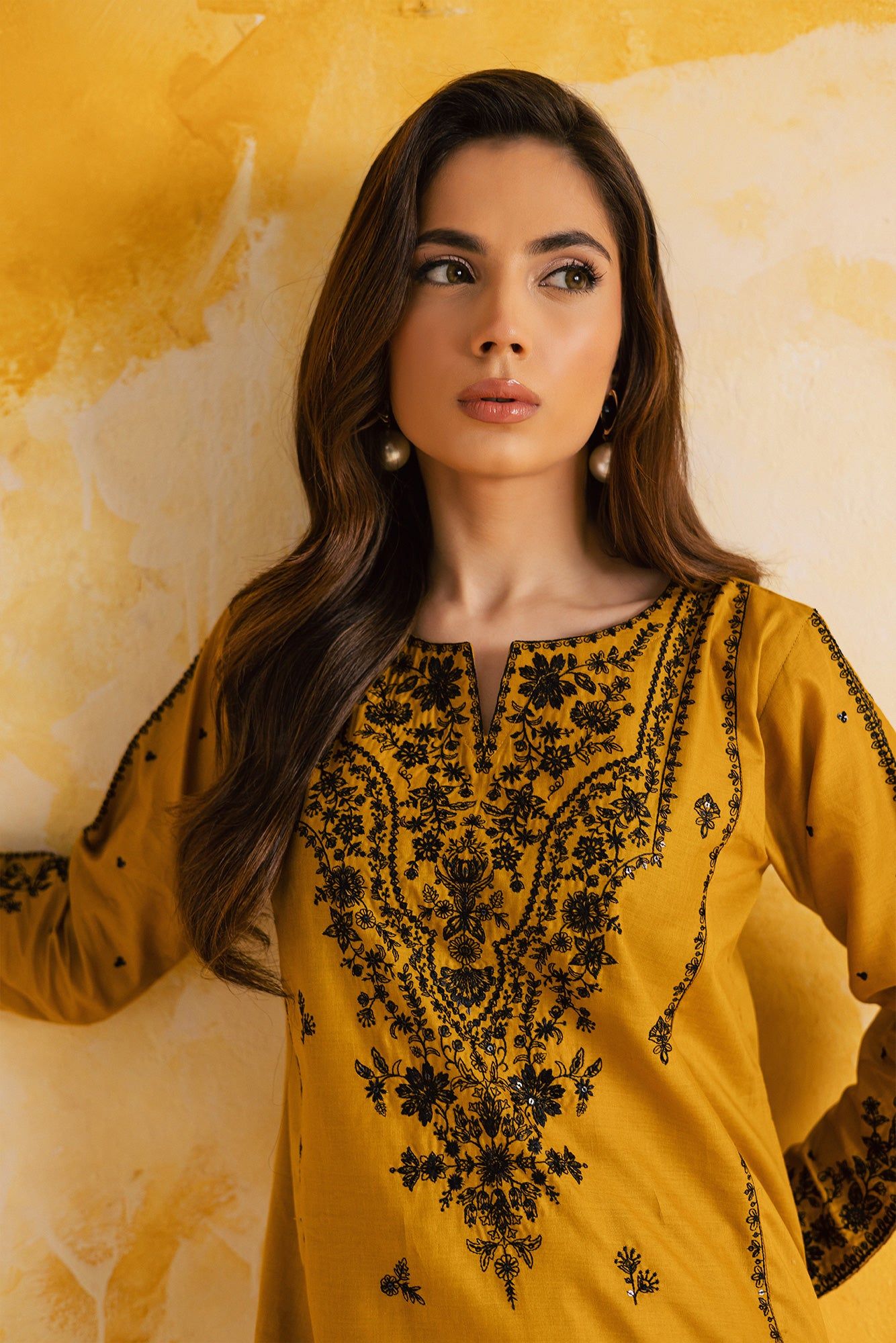 2PC LUXURY EMBROIDERED DRESS - 1116_1