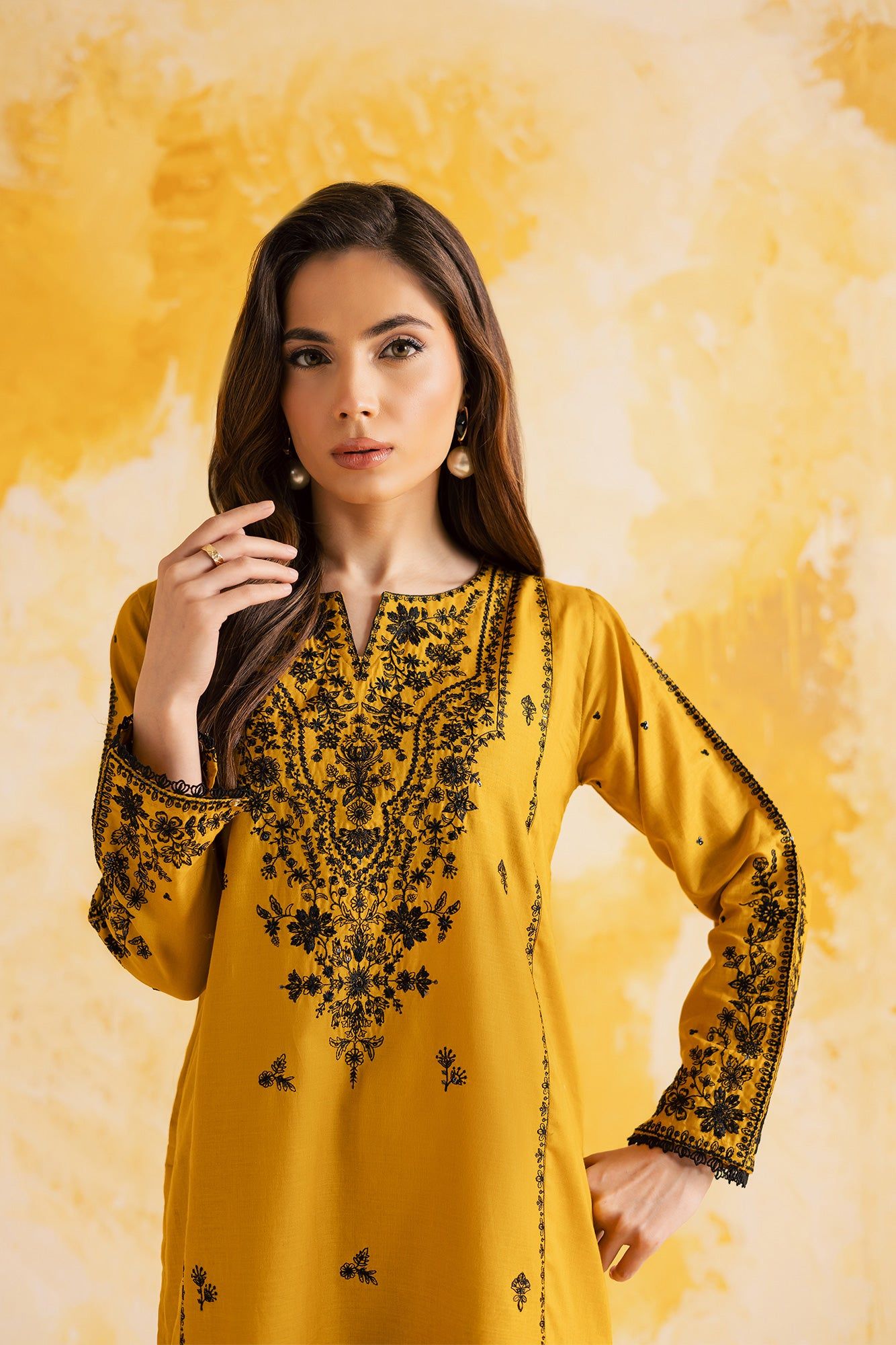 2PC LUXURY EMBROIDERED DRESS - 1116_4