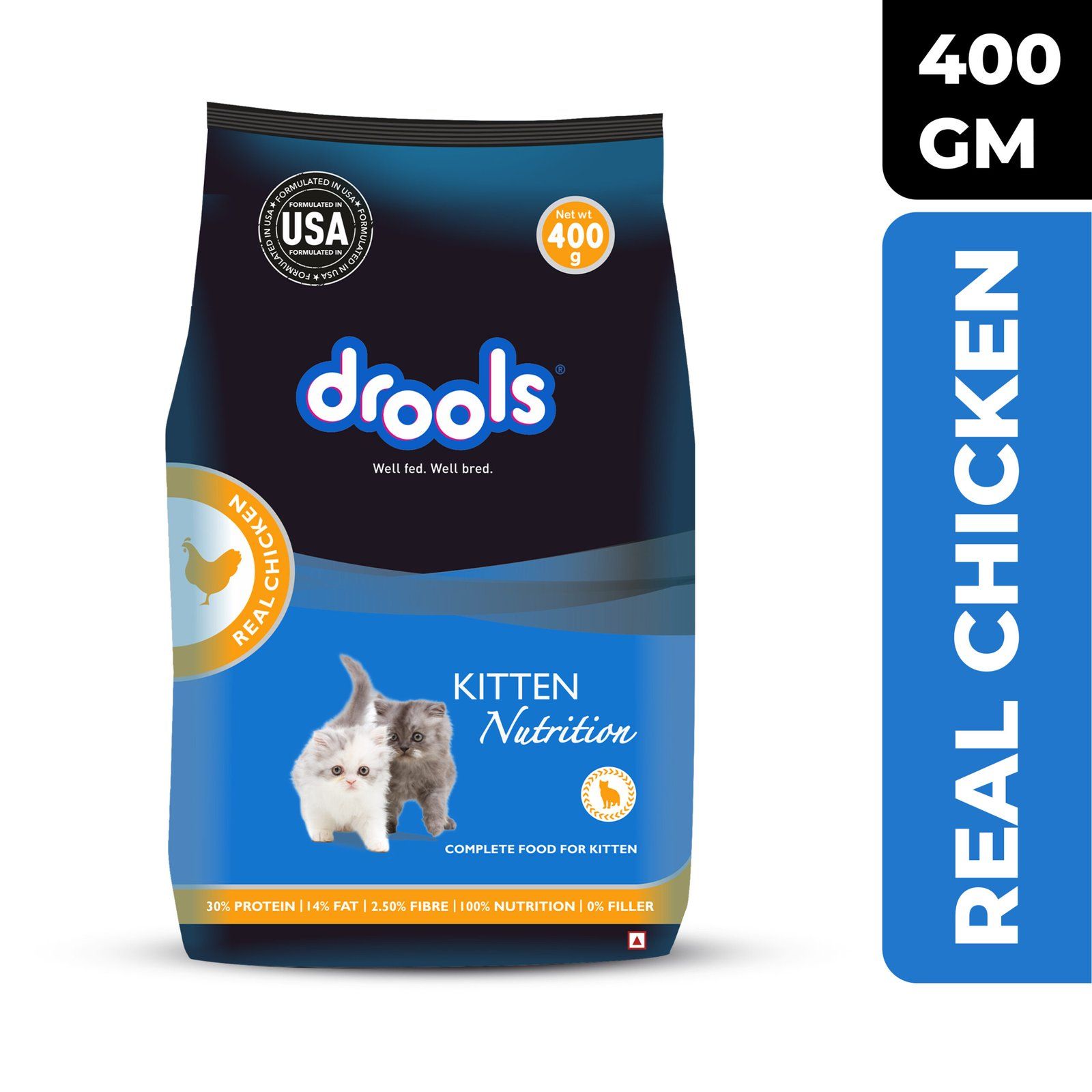 Drools Kitten Dry Food – Real Chicken 400g_3