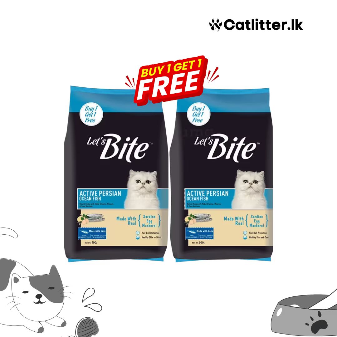 Let&#8217;s Bite Cat Food Persian 1kg ? Buy 1 Get 1 Free_1