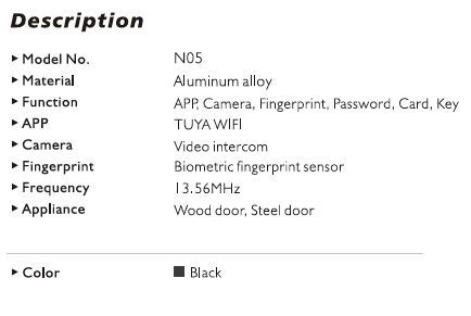 WI-FI CERRADURA INTELIGENTE N05 DEADBOLT _3
