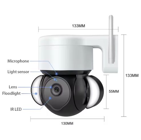 WI-FI SMART CAMARA OUTDOOR  3MP  (CONTRA AGUA) CON LUZ  _1