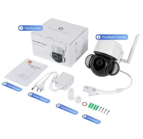 WI-FI SMART CAMARA OUTDOOR  5MP (CONTRA AGUA) CON LUZ  _5
