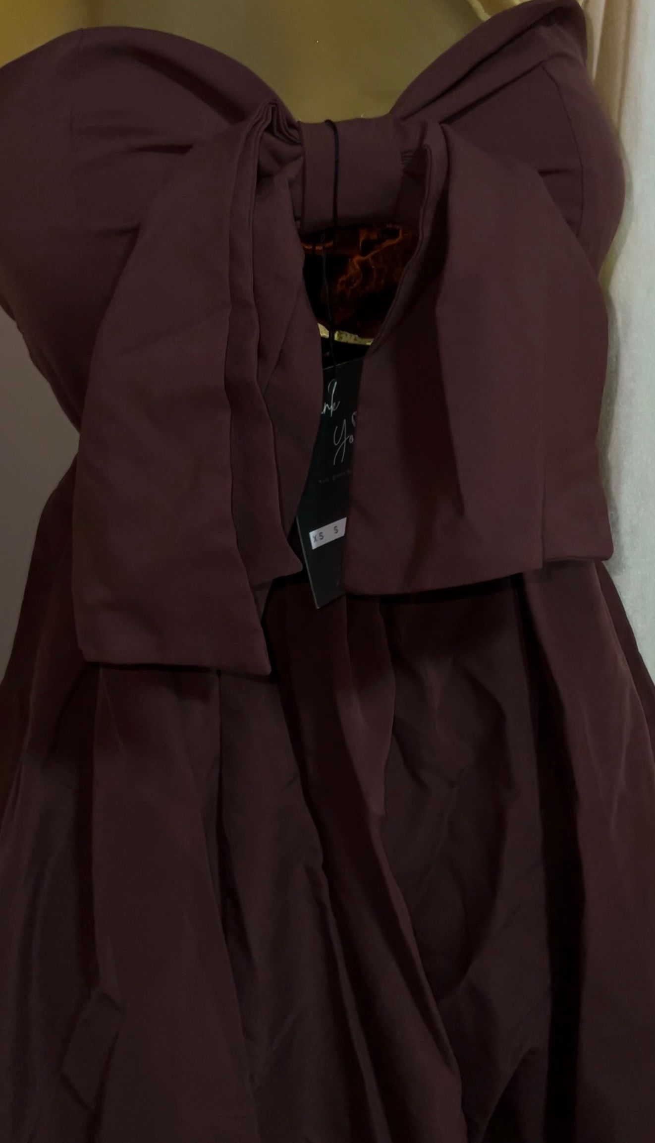 Front Bow Tie Mini Dress_1