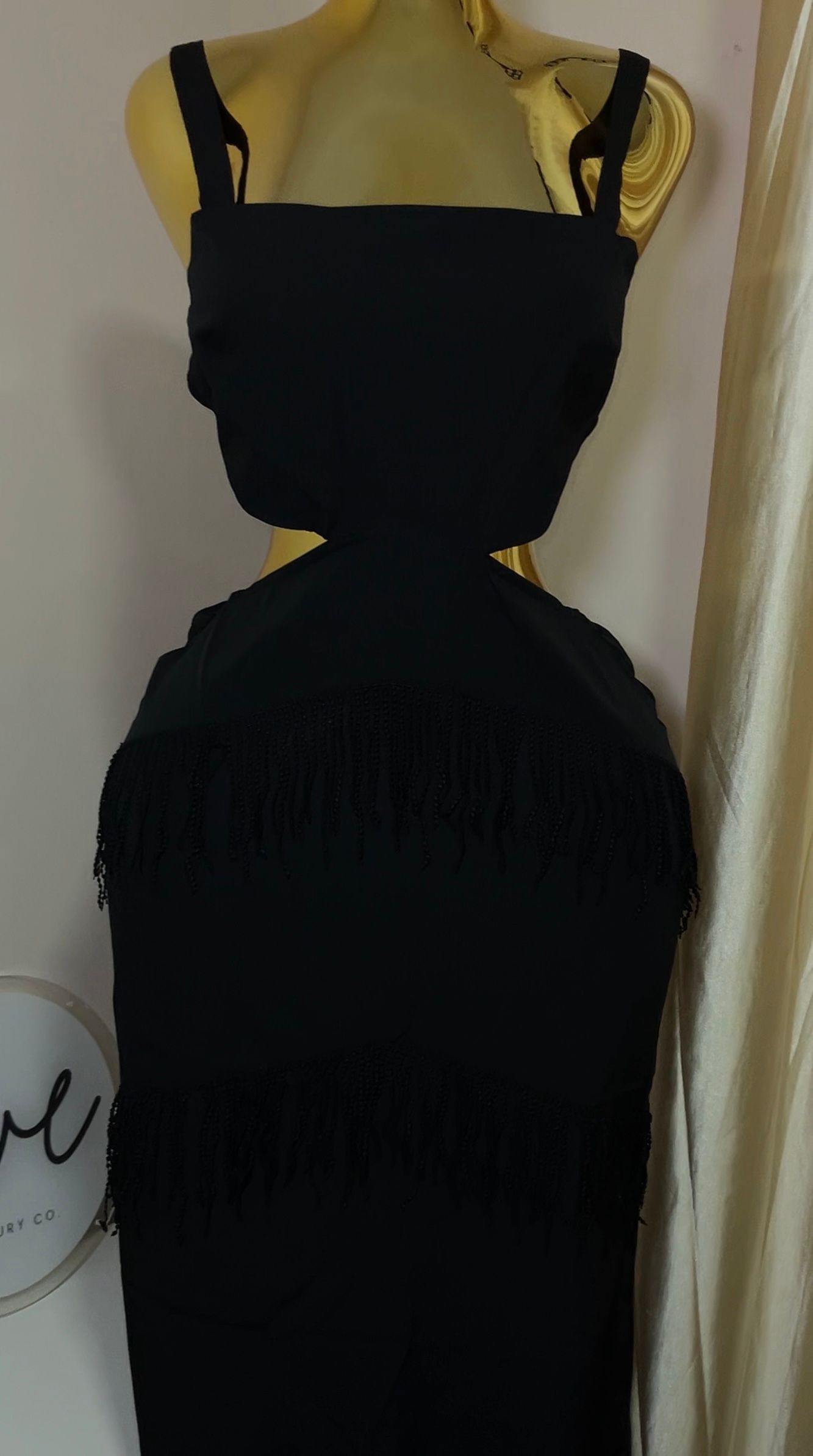 Fringe cut-out Dress_1