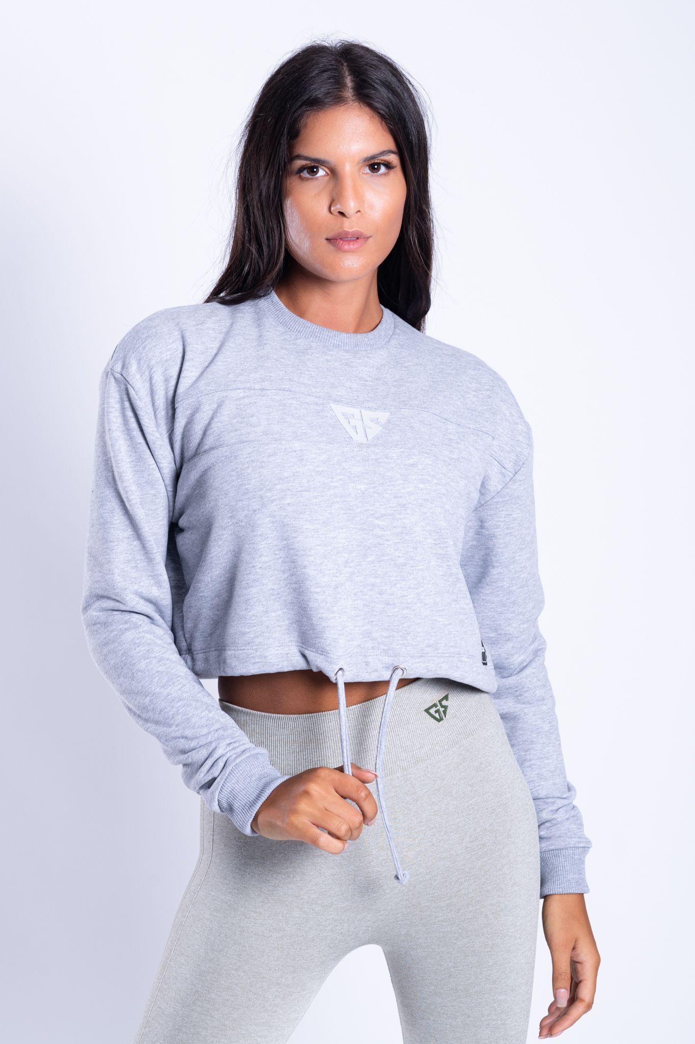 Icon Crop Hoodie (grey)_0